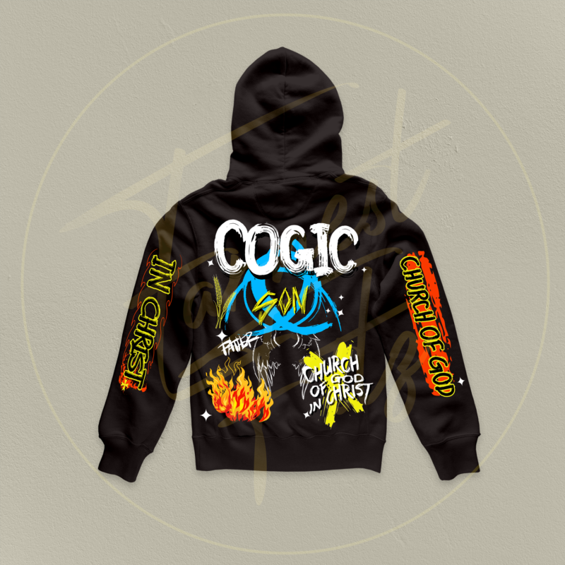 COGIC Hoodie - Black - Image 2